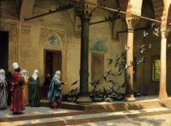 Jean-Léon Gérôme_1824-1904_Harem Women Feeding Pigeons in a Courtyard.jpg